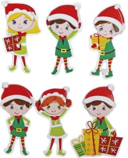 Naklejka (nalepka) Craft-Fun Series elfy Mikołaja Titanum (22XZ0317-2)
