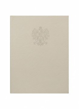 Okładka na dyplom godło kość słoniowa Bigo (00109)