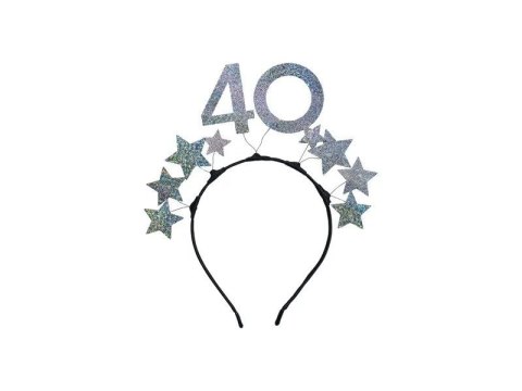 Opaska z gwiazdkami 40 urodziny Partydeco (OP49)