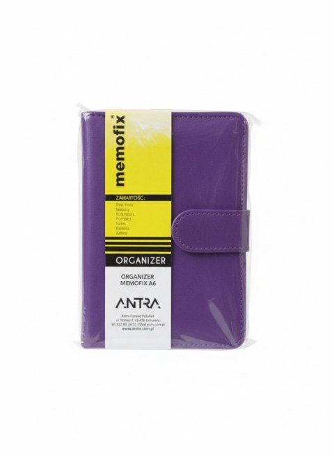 Organizer A6 A6 fiol MEMOFIX fioletowy Antra (5904210086708)