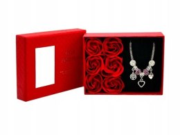 Ozdoba walentynkowa Flower Box Bransoletka z różami mydlanymi