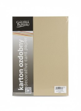 Papier ozdobny (wizytówkowy) Ryps A4 beżowy 250g Galeria Papieru (204702)