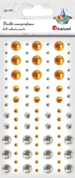 Perełki Craft-Fun Series perełki samoprzylepne mix Titanum