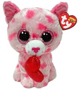 Pluszak Boos Kotek Sweet różowy z sercem [mm:] 150 Ty (TY37397)