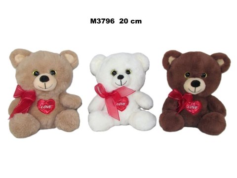 Pluszak miś love 3 kolory [mm:] 200 Sun-Day (169853)