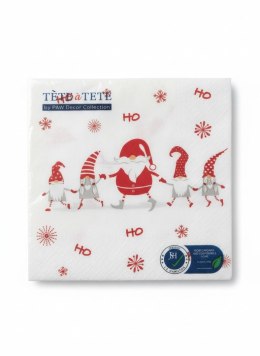 Serwetki BN HoHo Gnomes mix nadruk bibuła [mm:] 330x330 Paw (TL235500)