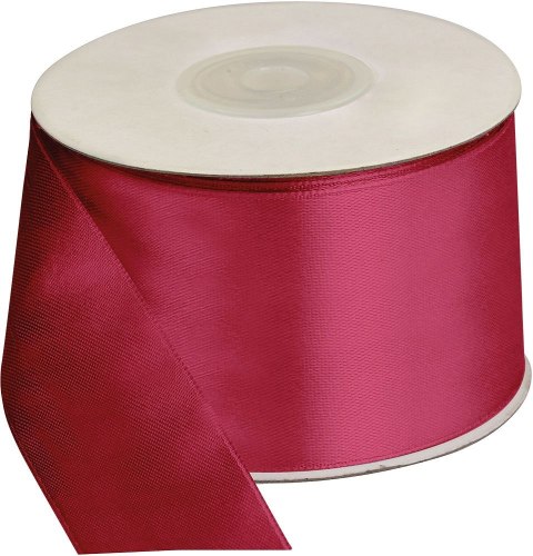 Wstążka Craft-Fun Series satynowa 50x25 [mm x m] różowa ciemna Titanum (50/25/006)