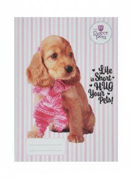Zeszyt A5 The Sweet Pets 16k. 70g linia kolor Beniamin