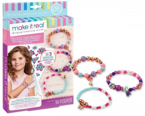Bransoletka MAKE IT REAL Zestaw do tworzenia bransoletek - Kwitnąca kreatywność Orbico Sp. Z O.o. (1202)