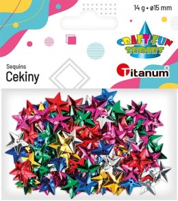 Cekiny Craft-Fun Series gwiazdki 15mm mix 14g Titanum (CG035)
