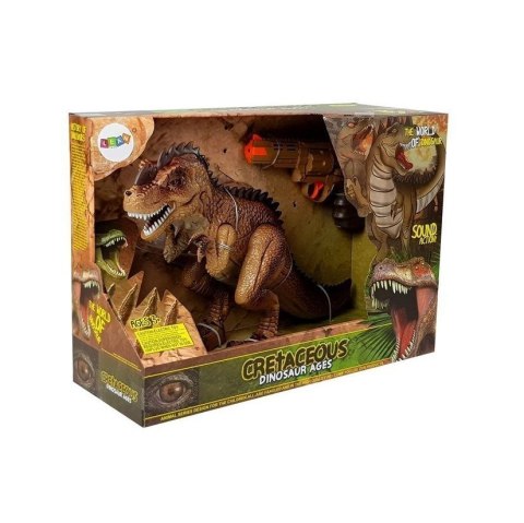 Figurka Ruchomy Dinozaur Tyranozaur Para Wodna Pistolet Dźwięk Światła Lean (7738)
