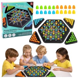 Gra strategiczna Rodzinna Edukacyjna Puzzle Geometryczne Trójkąty Lean (28906)