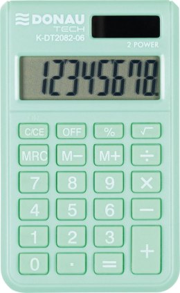Kalkulator kieszonkowy jasnozielony Donau Tech (K-DT2082-06)
