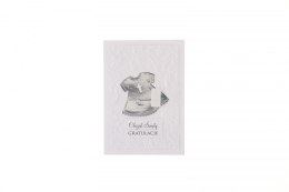 Kartka składana chrzest ręcznie zdobiona C6 Deco Styl