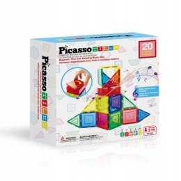 Klocki magnetyczne PICASSO TILES Muzyczny Zestaw 20 Elementów Orbico Sp. Z O.o. (PTE20)