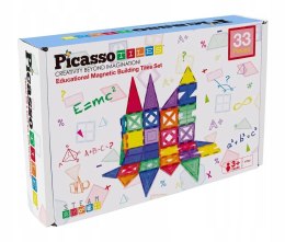 Klocki magnetyczne PICASSO TILES Zestaw 33 Elementów Orbico Sp. Z O.o. (PT33)