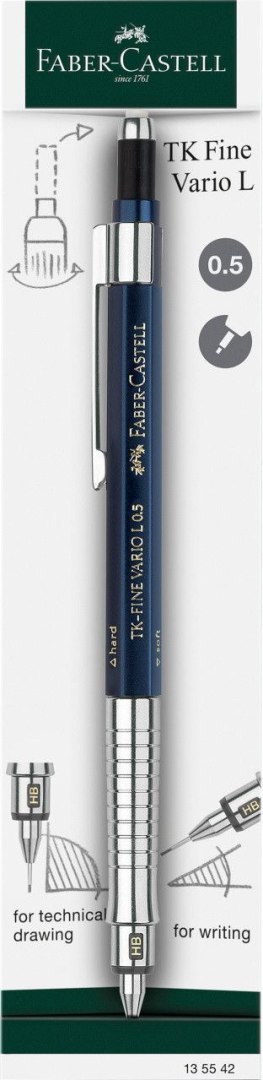 Ołówek automatyczny TK-FINE VARIO L INDYGO HB 0,5mm Faber Castell (135542 FC)