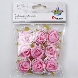 Ozdoba materiałowa Craft-Fun Series róże z gipsówką Titanum (25YX0902-10)