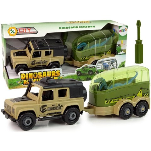 Samochód Terenowe Transporter Do Rozkręcania DIY Dinozaur Lean (12957)