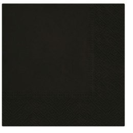 Serwetki czarny bibuła [mm:] 330x330 Paw (111018)