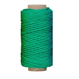 Sznurek ozdobny, zielony 50 mb, 10 dag 100g 50m Tierra
