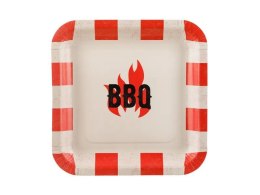 Talerz jednorazowy BBQ papier śr. 260mm 6 szt Partydeco (TPP106)