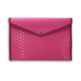 Teczka plastikowa na zatrzask LUX różowa 5906910827735 A4 różowy Tadeo