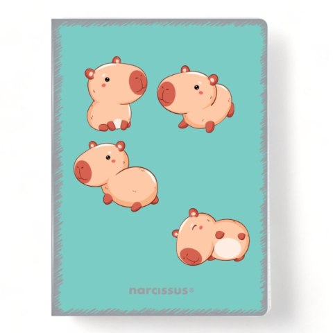 Zeszyt A5 PP Kawaii 32k. 80g krata Narcissus