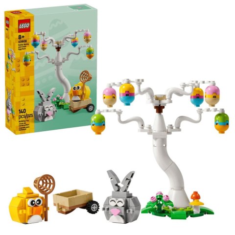 Klocki konstrukcyjne Iconic Poszukiwanie pisanek z zajączkiem i kurczaczkiem Lego (40808)