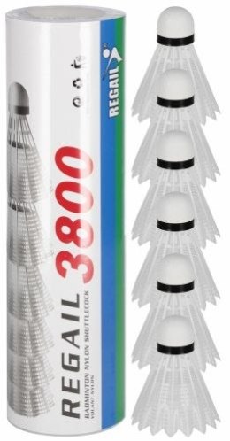 Lotka do badmintona białe 6szt tuba Mega Creative (576963)