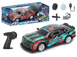 Samochód 1:14 na radio, driftujące, światła Led, funkcja pary z wydechu, dodatkowe koła Adar (630970)