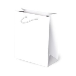 Torba prezentowa biała [mm:] 160x240x 75 Paw (T-4N)