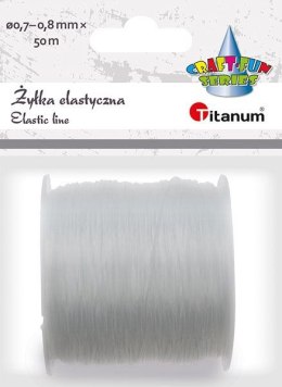 Żyłka ozdobna Craft-Fun Series Żyła elastyczna 0,7-0,8mm/50m przezroczysta Titanum