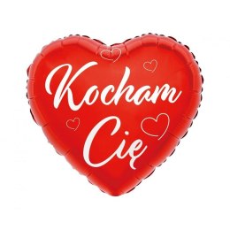 Balon foliowy Kocham Cię (czerwone serce) 18cal Godan (FG-SKCC)