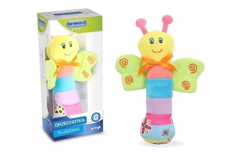 Grzechotka pluszowy motylek 16cm Artyk (128561)