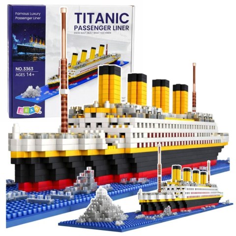 Klocki konstrukcyjne Statek Titanic Model Statku 3D 1878 el. Lean (28740)