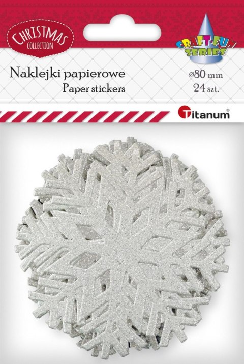 Naklejka (nalepka) Craft-Fun Series maxi płatki sniegu Titanum (4712-1)