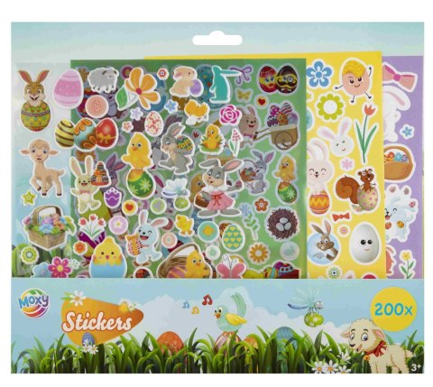 Naklejka (nalepka) Zestaw naklejek Wielkanocnych 27x23cm 4 arkusze Grafix (094915)