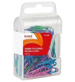 Spinacze okrągły Kolorowe TY-120 28mm 100 szt Eagle (110-1732)