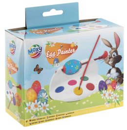 Zestaw kreatywny dla dzieci do zdobienia pisanek farbki pędzelek stojak Grafix (111506)