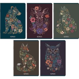 Zeszyt A5 PREMIUM FLORIMALS 80k. 70g krata Herlitz (400210662)