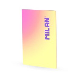 Zeszyt A4 Sunset żółty 48k. 95g kratka Milan (57243L48SNY)