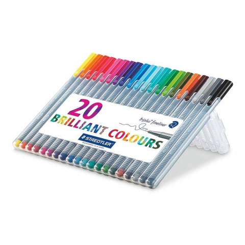 Cienkopis wkład mix 0,3mm 20kol. Staedtler (S 334 SB20)