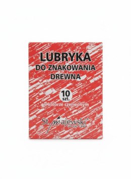 Kredka lubryka czerwona 10 sztuk