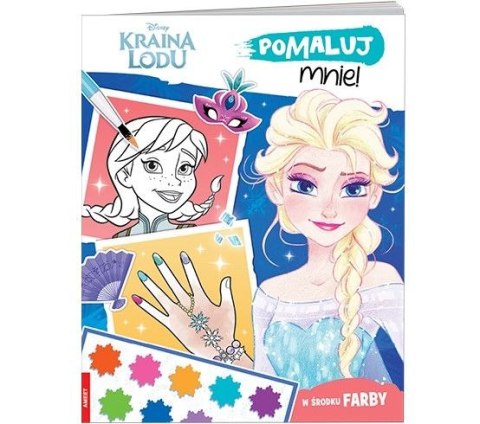 Książka dla dzieci Kraina Lodu. Pomaluj mnie! Ameet (MAK 9102)