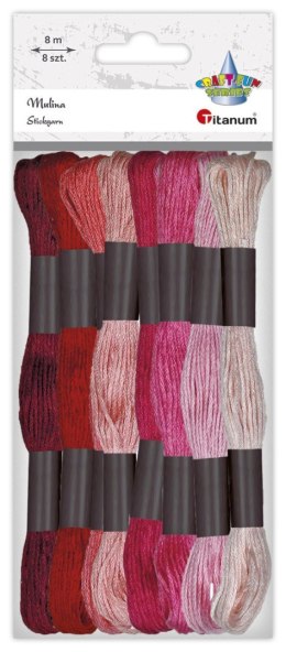 Mulina Craft-Fun Series tonacja czerwona 8 kol. Titanum (21DT0514-6)