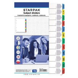 Przekładka numeryczna Office A4 biała 1-12 [mm:] 210x297 Starpak (131565)