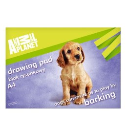 Blok rysunkowy Animal Planet A4 biały 60g 20k [mm:] 297x210 Starpak (259588)