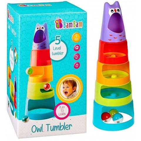 Zabawka edukacyjna Aktywna piramidka Bam Bam (383565)