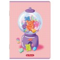 Zeszyt A5 Jelly 16k. 70g linia podwójna kolorowa Herlitz (400206373)